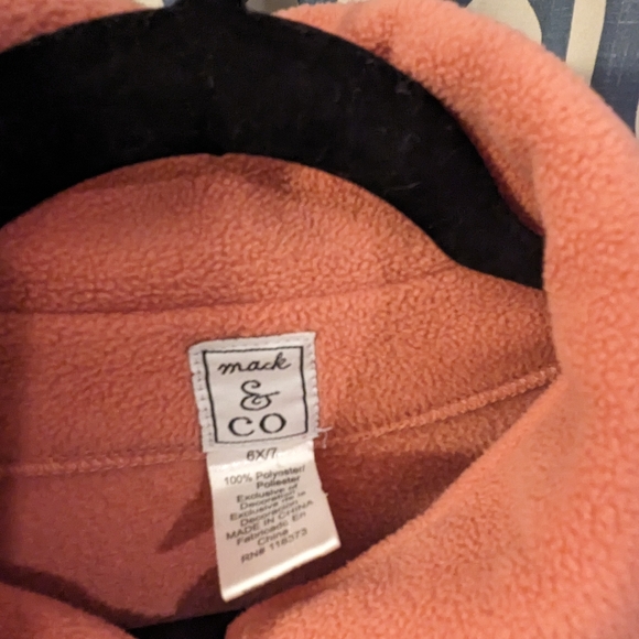 Mack & Co. Fleece Coat for Girls-Ruffle Bottom 6x/7 - Picture 3 of 4